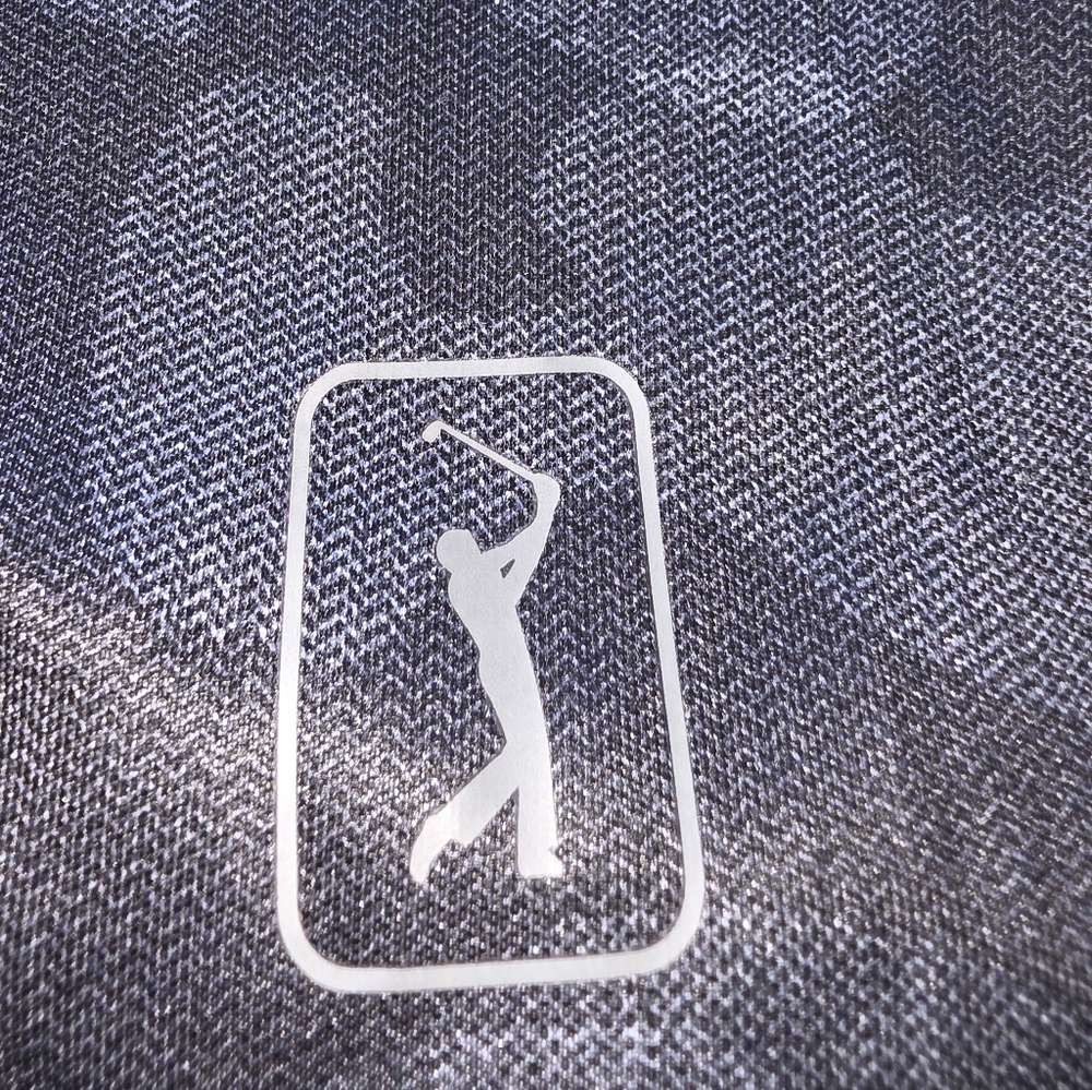 PGA TOUR Men's XL Camo Golf Polo Athletic Performance Shirt Gray Sportswear Dads - Picture 7 of 7